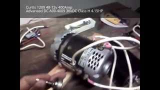 Curtis 1209Motor Controller and Advanced DC motor test [upl. by Meggy]