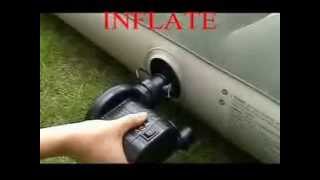 Intex 2 in 1 Valve Airbed Video Manual [upl. by Tanah133]