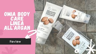 Body Care Omia Bagnoschiuma crema corpo e crema mani all olio di Argan Review [upl. by Innavoig]