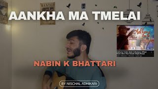 Aankhama tmelai  Nabin k Bhattari  Cover by Nischal Adhikari  Famous pop song [upl. by Pappano]