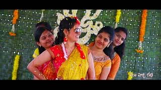 Mangala Snanam and Pelli Kuthuru highlights  ANUSHA  Haldi Ceremony  Bride making formalities [upl. by Nylhsoj207]