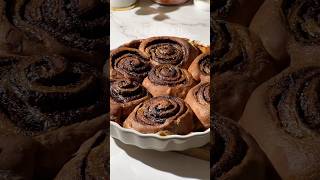 Chocolate Cinnamon Rolls baking homemade ytshort [upl. by Yank208]