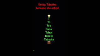 Doing Tabatha because she asked [upl. by Suirada]