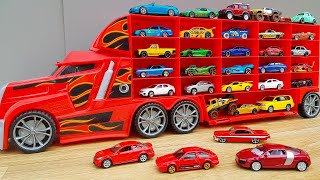 Car transporter with small cars metal from welly video [upl. by Peers]