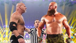 Goldberg vs Braun Strowman Match [upl. by Melentha]