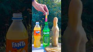 Super experiment Sprite Pepsi and Mentos at the same time 🔥 experiment mentos [upl. by Ladnar]