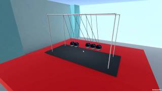 Newtons cradle using Unity [upl. by Iny111]