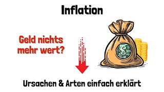 Inflation  Ursachen Höhe amp Erkennbarkeit  einfach anhand von Beispiel erklärt [upl. by Eleinad]