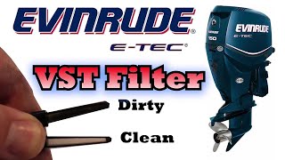 Evinrude ETEC VST Filter Maintenance  3 Year 300 Hour Service [upl. by Barnie]