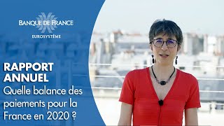 Quelle balance des paiements pour la France en 2020   Banque de France [upl. by Eirbua930]