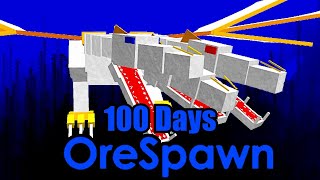 I Spent 100 Days in Minecraft Orespawn [upl. by Trebma110]