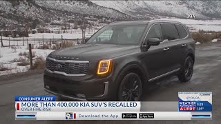 Kia recalls over 400k SUVs [upl. by Marrin994]