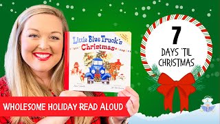 Little Blue Trucks Christmas by Alice Schertle  Kids Book Read Aloud [upl. by Clio]