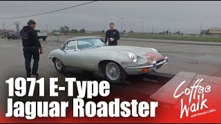 Coffee Walk Ep21 BARN FIND 1971 EType Jaguar Roadster in mint condition [upl. by Kunz]