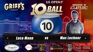 Max Lechner vs Luca Menn  2024 US Open 10Ball Championship [upl. by Wickman]