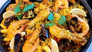 paella au poulet et fruits de merايلا بالدجاج وفواكه البحر 😋على حقها وطريقها مذاق لا يقاوم 👌 [upl. by Lishe889]