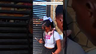 When your mom came at the wrong time😃😃 funny mom girl boy shorts shortvideo [upl. by Buyers]