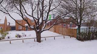 Snow in Gainsborough Lincolnshire  December 2023 [upl. by Ellahcim71]