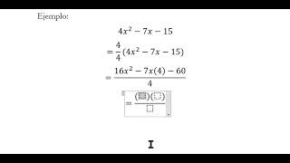 Factorización de trinomios de la forma ax2bxc [upl. by Auos]