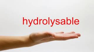 How to Pronounce hydrolysable  American English [upl. by Aleetha]