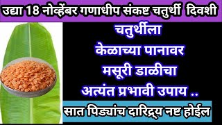 उद्या गणाधिप संकष्टी चतुर्थी मसूर डाळीचा अतिशय प्रभावी उपाय घरात पैसा येईलकरोडोंचे कर्ज फिटत जाईल [upl. by Drus]