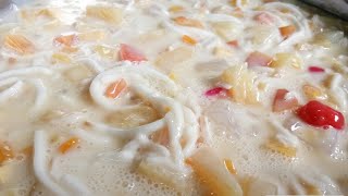 Buko salad  how to make buko salad  delicious desserts  cook and taste [upl. by Annahavas]