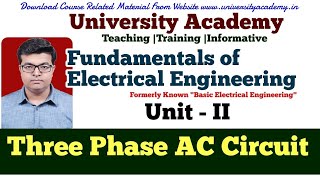 FEE31 Three Phase AC Circuit  Three phase balanced circuits [upl. by Cida]