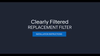 Clearly Filtered Pitcher Replacement Filter Installation [upl. by Aicila]