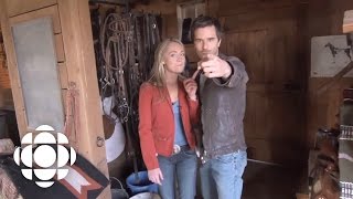 Heartland Set Tour with Amber Marshall and Graham Wardle  Heartland  CBC [upl. by Wylde]