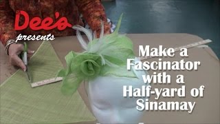 Dees Presents Make a Fascinator with 14 Yard of Sinamay [upl. by Nahsor195]