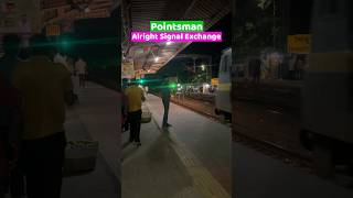 Pointsman Alright Signal Exchange with Loco Pilot 😍🔥 shortvideo shorts pointsman [upl. by Gayel902]