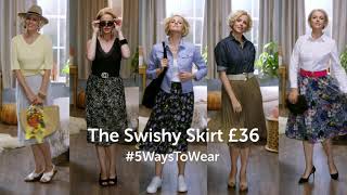 Cotton Traders  5 Ways to Wear  The Swishy Skirt  2021 [upl. by Gordie]