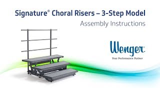 Signature® Choral Risers – 3Step Model Assembly Instructions [upl. by Marfe968]