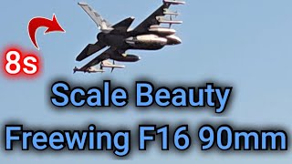 Best looking Freewing F16 90mm 8s rcpilot youtube smokeymountainrc rcjets rchobby [upl. by Yellac]