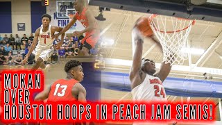 2019 Peach Jam Mokan Elites Kennedy Chandler amp Nfaly Dante lead semis WIN over Houston Hoops [upl. by Donalt556]