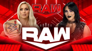 RAW CHARLOTTE FLAIR AND RHEA RIPLEY SEGMENT [upl. by Ahseneuq]