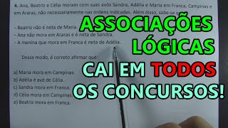 ASSOCIAÇÕES LÓGICAS  SÓ QUESTÕES DE CONCURSO [upl. by Ycak]