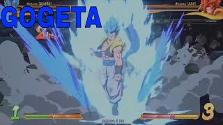 GOGETA BLUE ULTIMATE ATTACK DRAGONBALL FIGHTERZ RANKED MATCHES [upl. by Eatnohs]