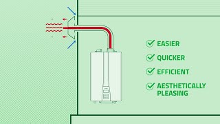 How to Concentric and common venting for tankless water heaters [upl. by Yelsnik]