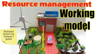 Resource management working model project solar energy wind energy rainwater resourcemanagement [upl. by Iphigenia]