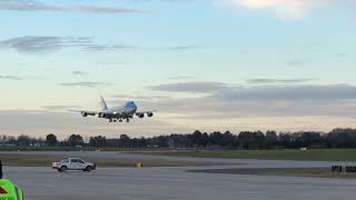 Air Force One landing in CLT Airport [upl. by Anidan]