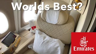 Is this THE WORLDS BEST FIRST CLASS AMAZING EMIRATES A380 FIRST CLASS FLIGHT [upl. by Holbrooke946]