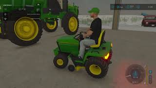 fs22 john deere 445 and utilitys millennial farms shed pack bizon pack update mod review [upl. by Enelyahs146]