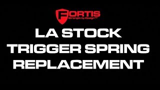 LA Stock  Trigger Spring Replacement [upl. by Werda]