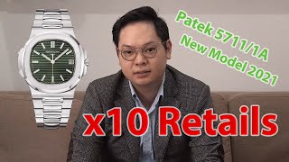 Patek Phillippe 57111A OliveGreen New Model 2021 Đấu giá hay Phá giá [upl. by Leibrag]