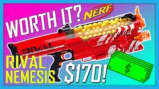 170 NERF GUN  IS IT WORTH IT  Nerf Rival Nemesis Review [upl. by Yort]