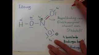 Salpetersäure HNO3 Struktur Mesomerie und Formalladungen [upl. by Lin902]