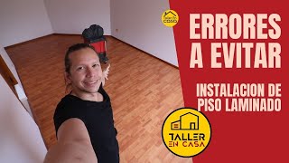 COMO INSTALAR piso laminado  Con herramientas alternativas [upl. by Gnort]