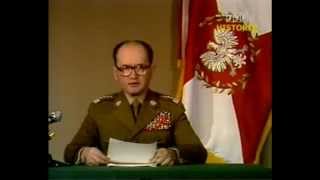 Ogłoszenie Stanu Wojennego  Wojciech Jaruzelski 13121981 [upl. by Anier725]