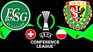 Saint Gallen 20 Śląsk  CONFERENCE LEAGUE 202425 [upl. by Spear878]